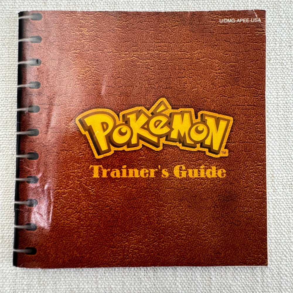 Pokemon Blue Version Game Boy Manual Nintendo Trainer's Guide DMG-APEE-USA 1998